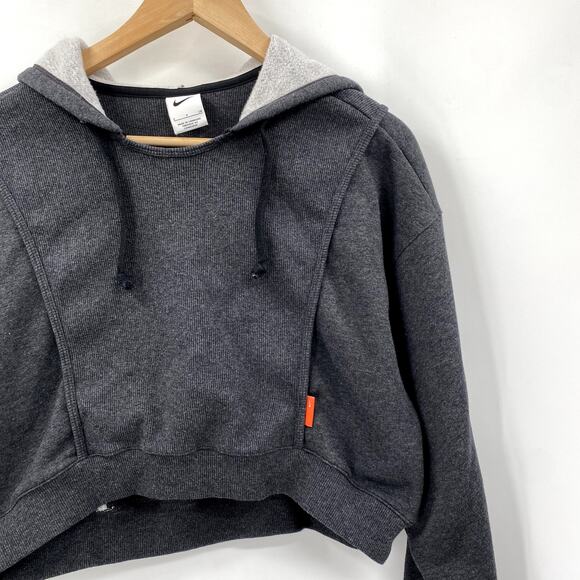 Nike Dark gray Cropped Boxy Hoodie - Picture 1 of 5
